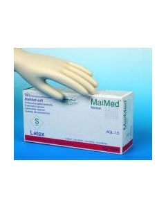 Latex rubber gloves powderfree