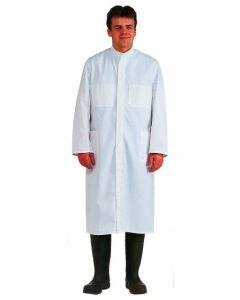 Veterinary coats white with press studs