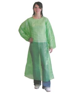 Disposable gown green