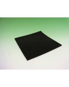 Examination table onlay, Black rubber onlay, approx. 5 mm thick